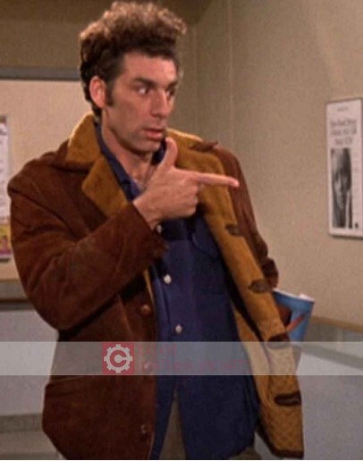 Seinfeld Cosmo Kramer (Michael Richards) Shearling Jacket