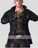 Resident Evil 6 Jake Muller (Troy Baker) Black Leather Jacket