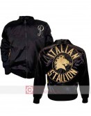 Rocky 3 Rocky Balboa (Sylvester Stallone) Black Satin Jacket