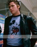 The Outsiders 1983 Two-Bit Matthews (Emilio Estevez) Black Leather Jacket