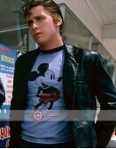 The Outsiders 1983 Two-Bit Matthews (Emilio Estevez) Black Leather Jacket