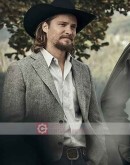 Yellowstone Kayce Dutton (Luke Grimes) Gray Wool Blazer