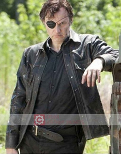 The Walking Dead David Morrissey (The Governor) Leather Jacket