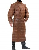 WW1 British Army Officer Trench Leather Coat