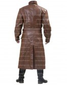 WW1 British Army Officer Trench Leather Coat