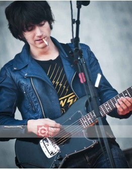 Alex Turner Blue Leather Jacket