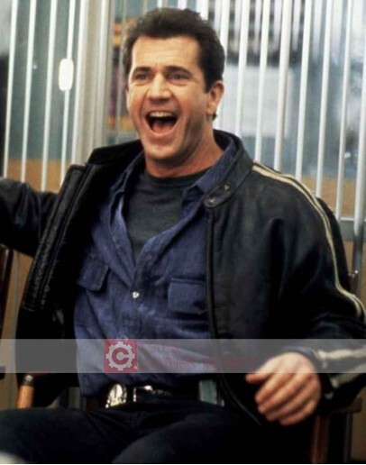 Lethal Weapon Mel Gibson (Martin Riggs) Leather Jacket