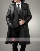 FBI Detective Style Halloween Trench Leather Coat