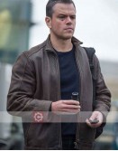 Jason Bourne Matt Damon Leather Jacket