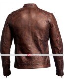 Cafe Racer Brown Biker Motorcycle Vintage Leather Jacket