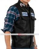 Sons of Anarchy Charlie Hunnam (Jax Teller) Leather Vest