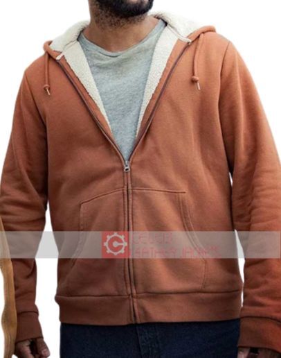American Gods S03 (Shadow Moon) Ricky Whittle Brown Hoodie