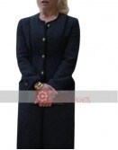 Ted Lasso Hannah Waddingham (Rebecca Welton) Black Wool Coat