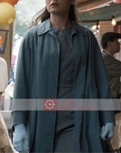 The Man In The High Castle Alexa Davalos (Juliana) Blue Coat