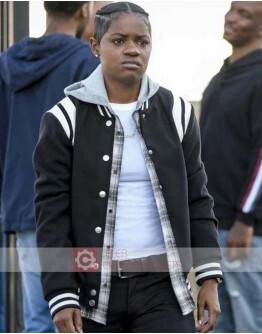 All American Bre-Z  (Tammia Copper) Black Bomber Jacket