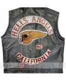 Hells Angels Men's Biker Leather Vest