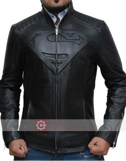 Superman Black Leather Jacket 