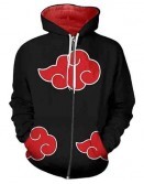 Naruto Anime Akatsuki Itachi Black Hoodie