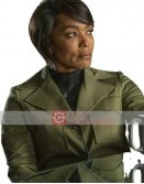 9-1-1 (Athena Grant) Angela Bassett Green Cotton Coat