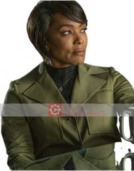 9-1-1 (Athena Grant) Angela Bassett Green Cotton Coat