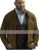My Spy Dave Bautista Brown Suede Jacket