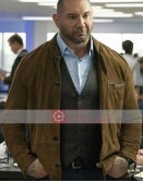 My Spy Dave Bautista Brown Suede Jacket