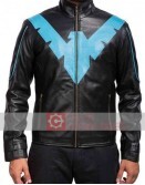 Batman The Knight Rises Nightwing Leather Jacket