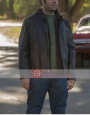 Justified Robert Baker (Randall Kusik) Black Leather Jacket