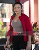 Cobra Kai S 3 Peyton List (Tory Nichols) Red Cotton Jacket