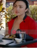 Cobra Kai S 3 Peyton List (Tory Nichols) Red Cotton Jacket