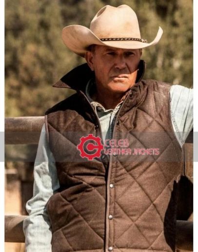 Kevin Coster (John Dutton) Brown Satin Vest
