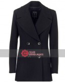 Karen Pittman (Willa Hayes) Black Cotton Coat