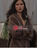 Kelsey Asbille (Mikayla) Brown Hooded Jacket