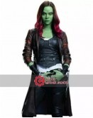 Guardians of the Galaxy 2 Zoe Saldana (Gamora) Leather Coat
