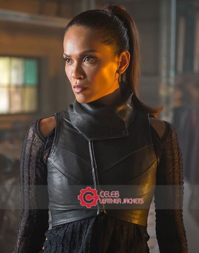 Lucifer Lesley Aan Brandt (Mazikeen) Black Leather Vest