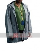 Ted Lasso Sarah Niles (Dr. Sharon Fieldstone) Grey Cotton Coat