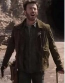 Ghosted 2023 Chris Evans Suede Leather Jacket