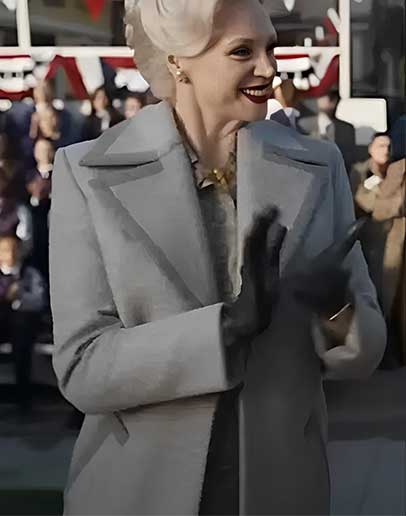 Wednesday Gwendoline Christie Wool Coat