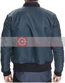 Mens Blue Corduroy Bomber Jacket