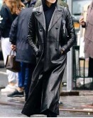 The Matrix Kaia Gerber Leather Coat