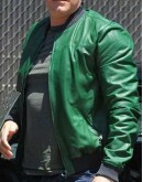 Ben Affleck Green Leather Jacket