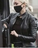 Mission Impossible 7 Pom Klementieff Black Leather Jacket