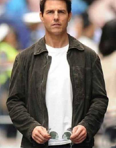 Oblivion (Jack Harper) Tom Cruise Suede Leather Jacket