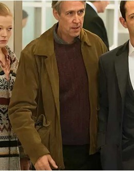 Succession Alan Ruck (Connor Roy) Suede Leather Jacket