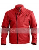 Men's Nwt Stylish Red Synthetic Jacket