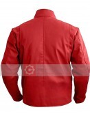 Men's Nwt Stylish Red Synthetic Jacket