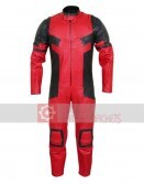 Men Red And Black Biker Padded Suit
