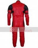 Men Red And Black Biker Padded Suit