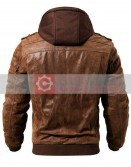 Men’s Hooded Brown Jacket