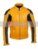 Men's Yellow Biker Jacket